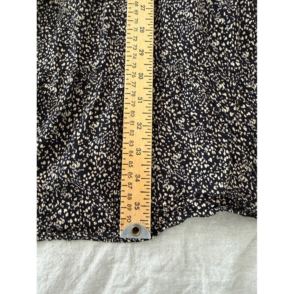 Old Navy Cami Dress Womens Black White Tiered Micro Print Tall Medium - Picture 6 of 6